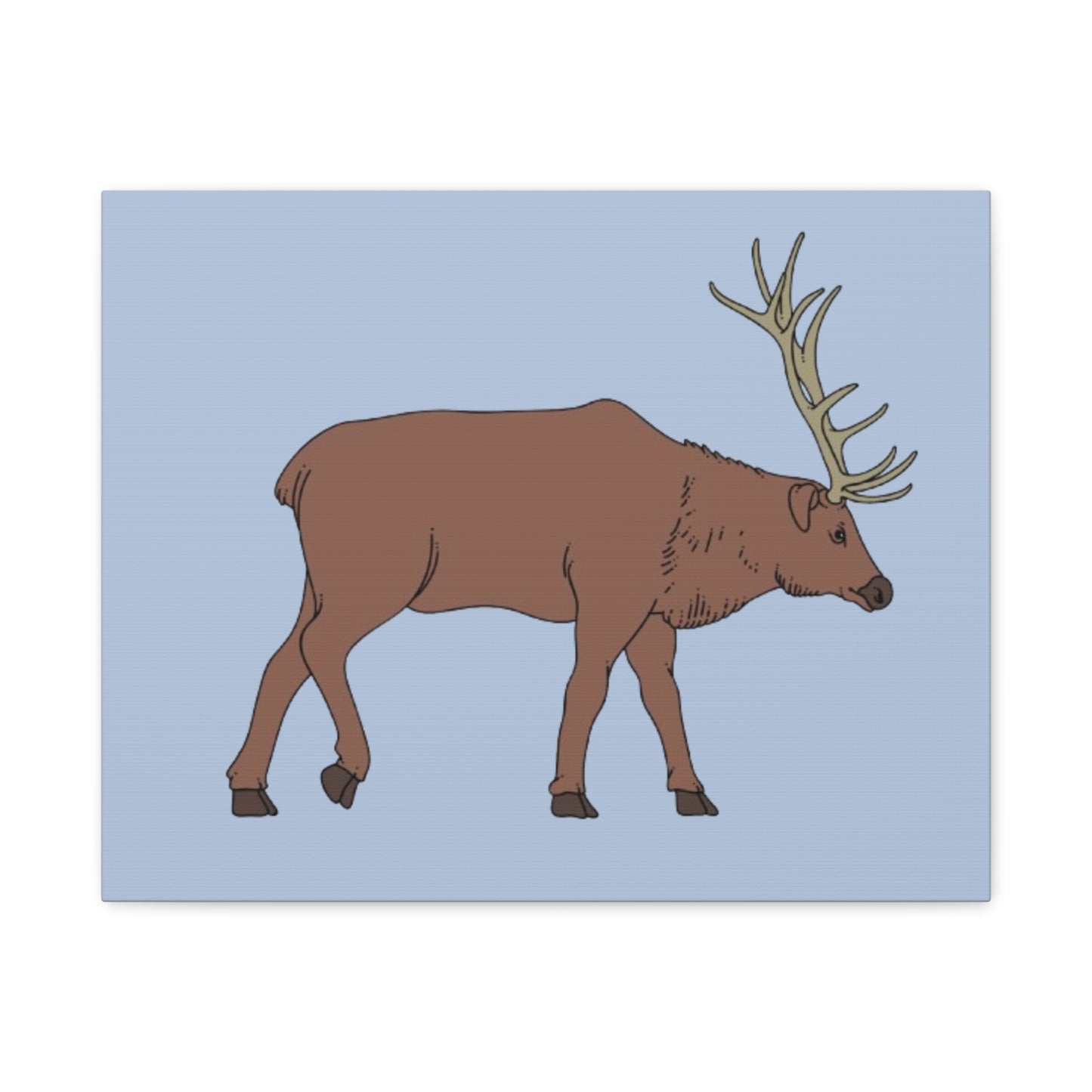 Stretched Matte Canvas 1.25" - Elk