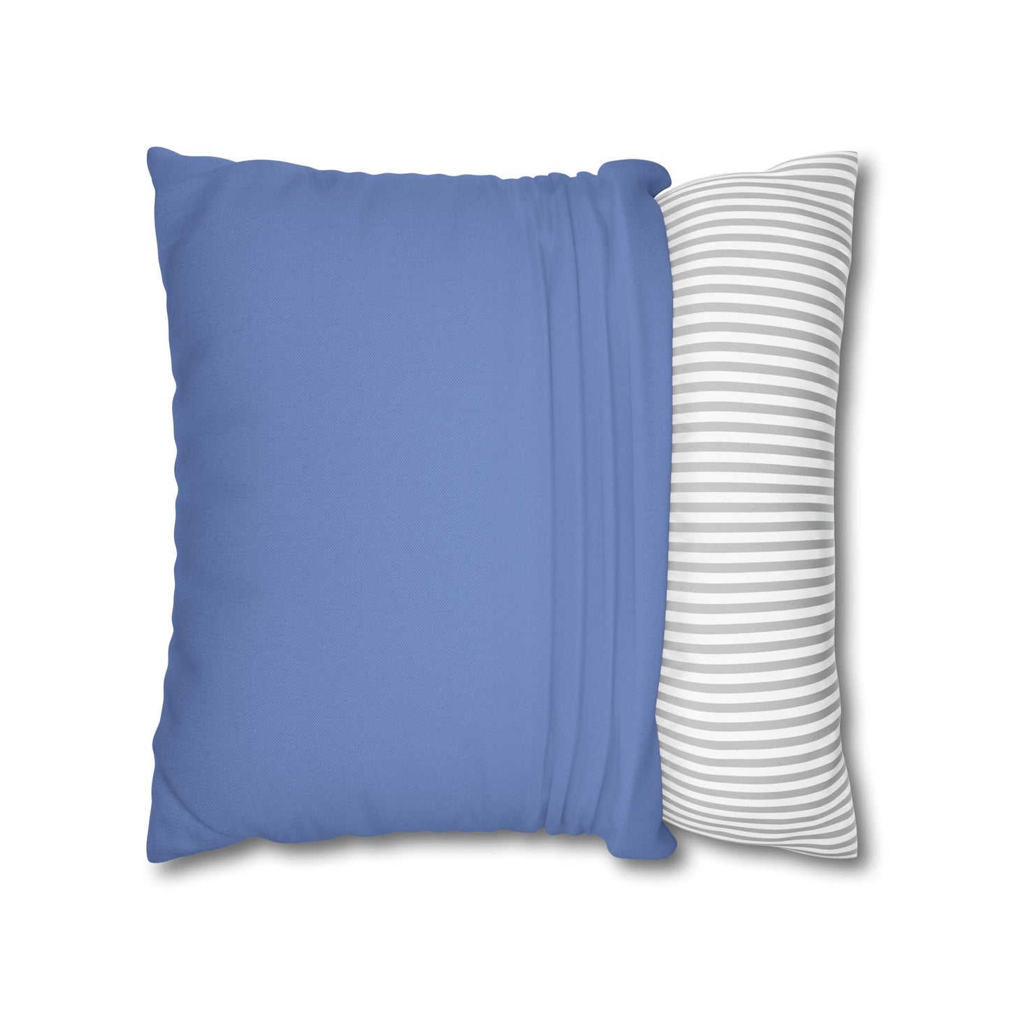 Spun Polyester Square Pillowcase - Almost Denim