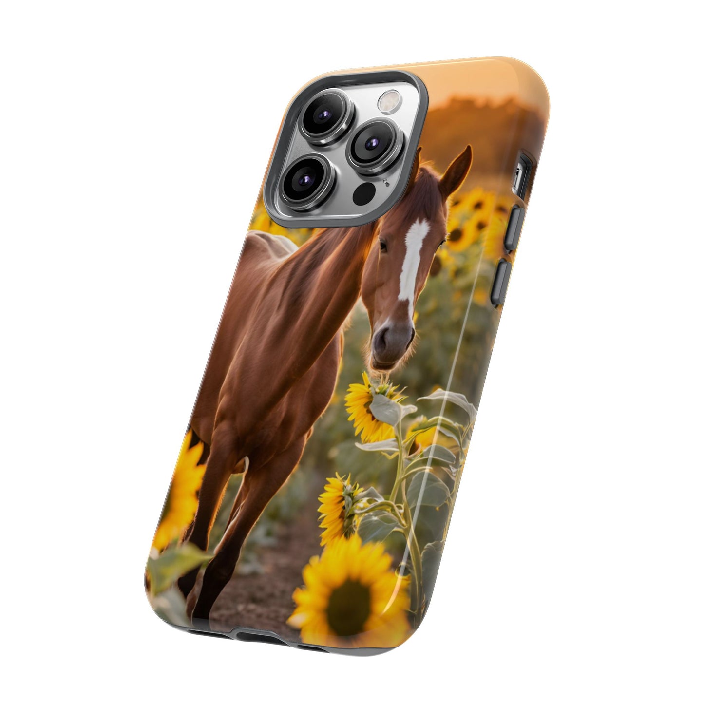 Phone Case - Tough Case - Sunflower Horse