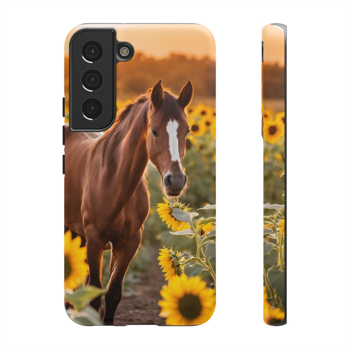 Phone Case - Tough Case - Sunflower Horse