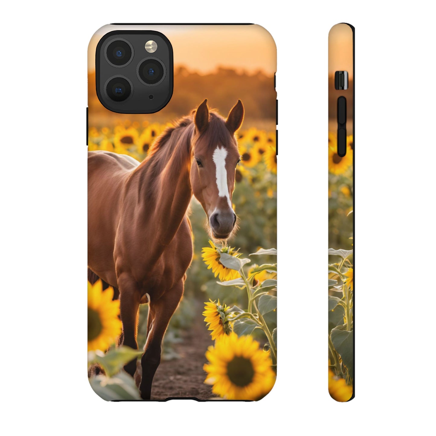 Phone Case - Tough Case - Sunflower Horse