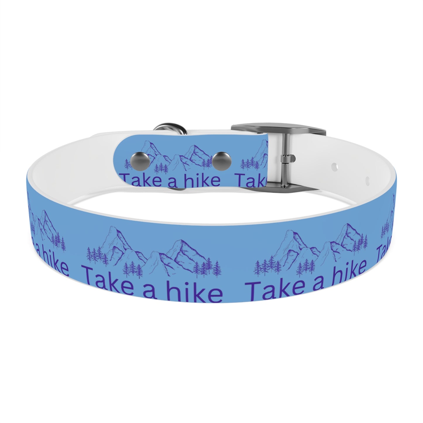 Take a Hike Dog Collar - Teal and Purple