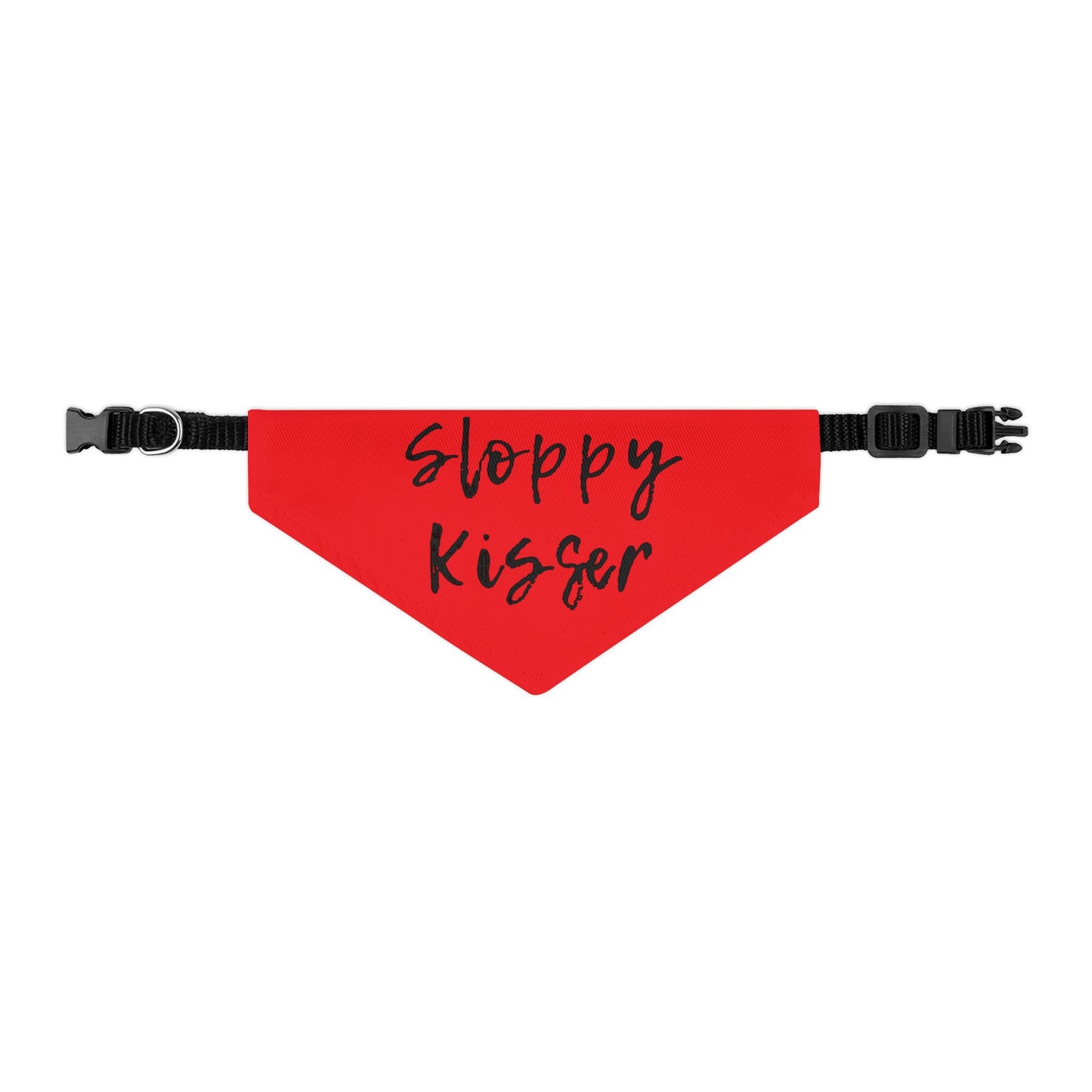 Pet Bandana Collar Fire Engine Red - Sloppy Kisser