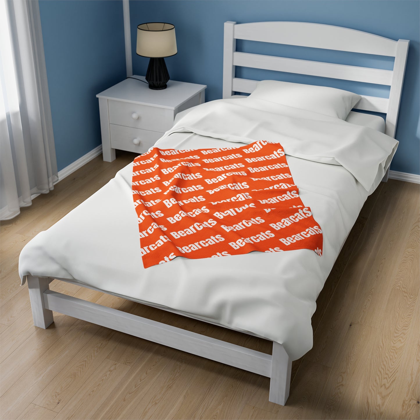 Sports Team Orange Velveteen Plush Blanket - Bearcats