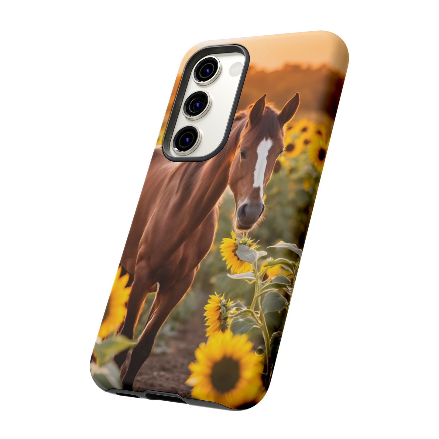 Phone Case - Tough Case - Sunflower Horse