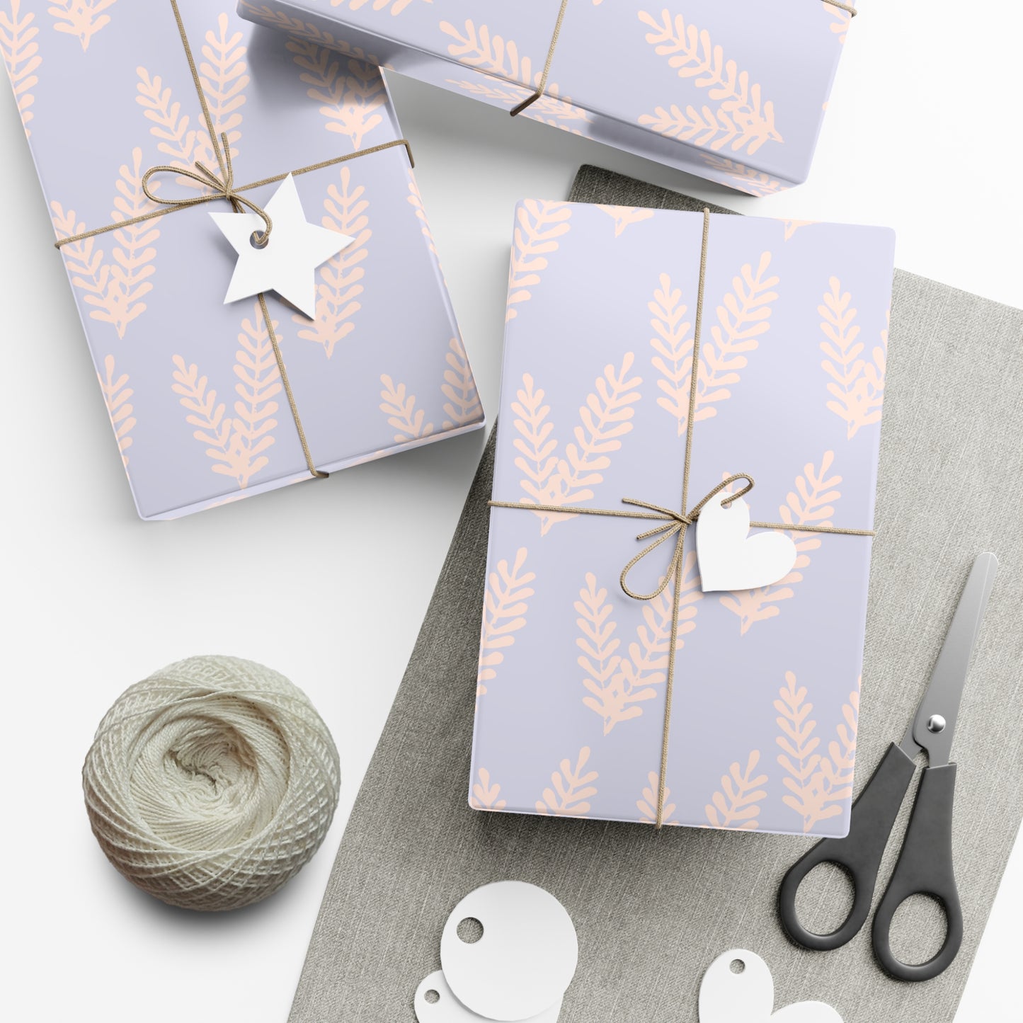 Gift Wrap Papers - Purple Pink Sprig