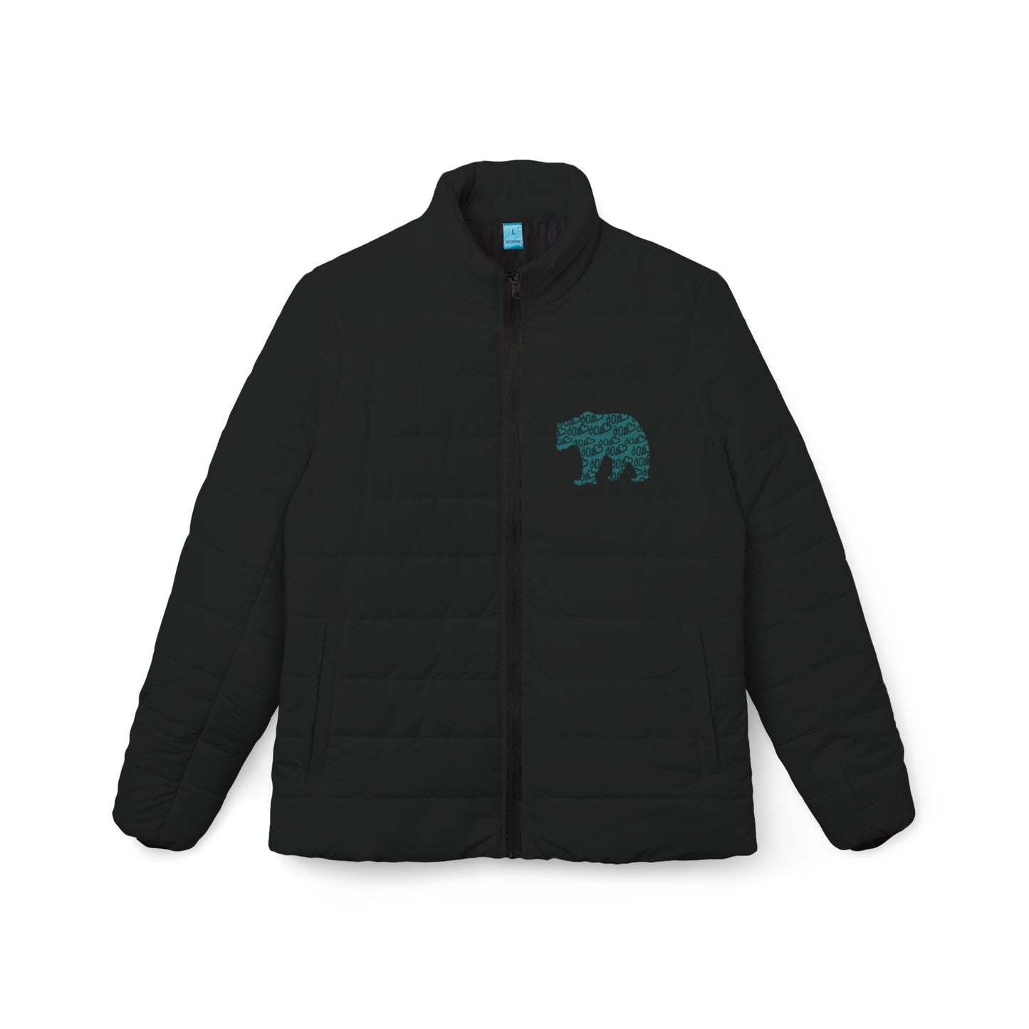 406  Women's Black Puffer Jacket - ITS406 Bear