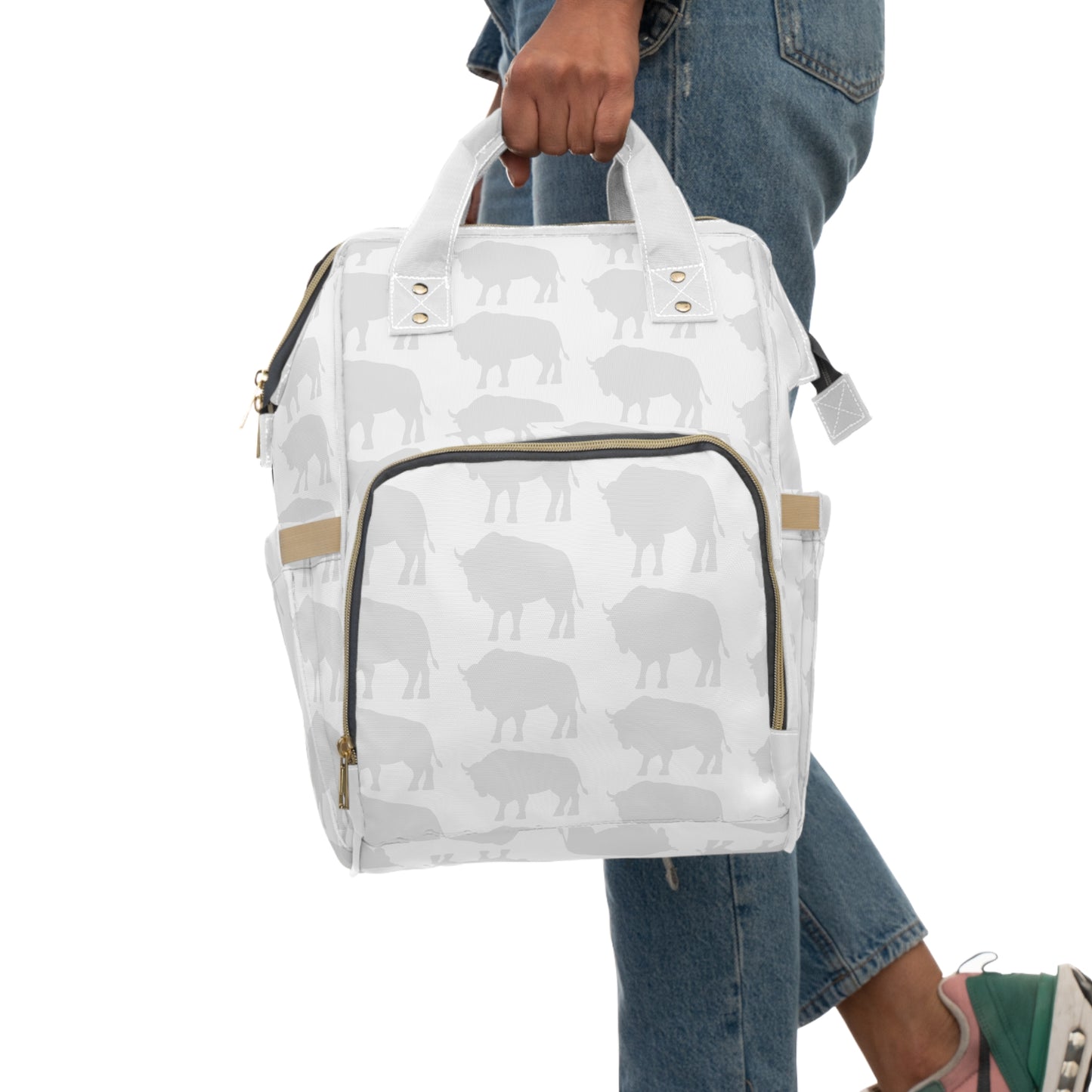 Multifunctional Diaper Backpack - Ice Bison