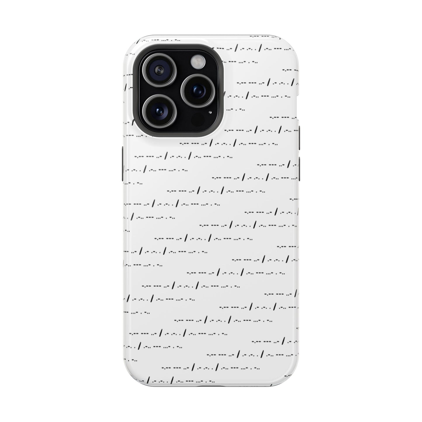 Phone Case - Impact-Resistant - "You Are Loved" Morse Code