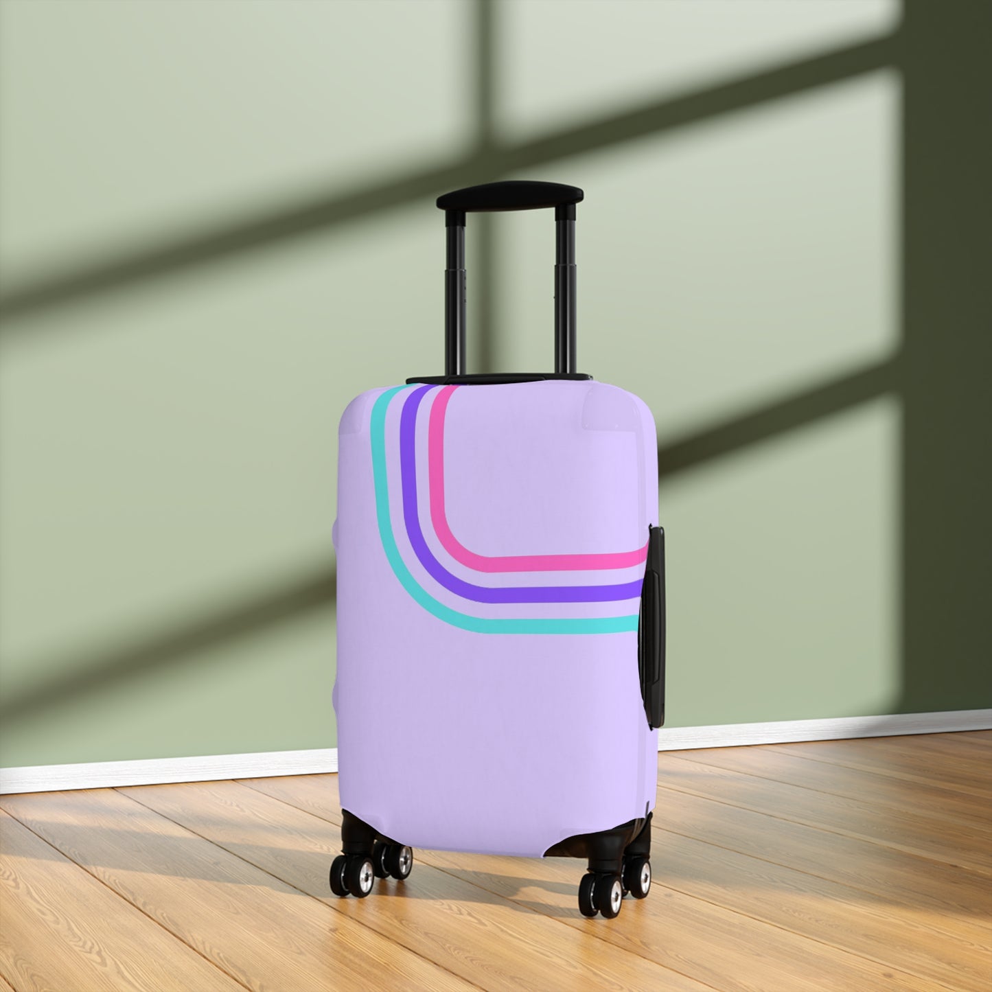 90's Inspired Luggage Cover - Perfectly Multicolor