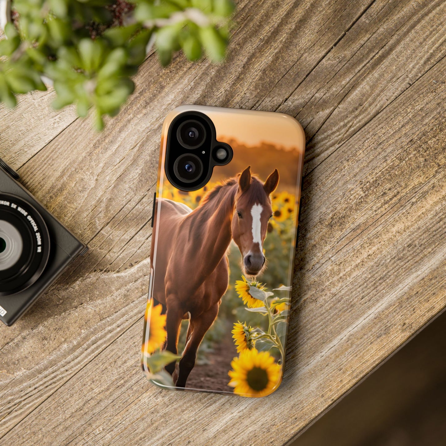 Phone Case - Tough Case - Sunflower Horse