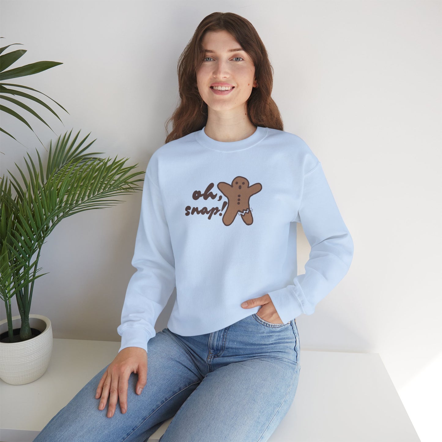 Festive Gingerbread Man Crewneck Sweatshirt