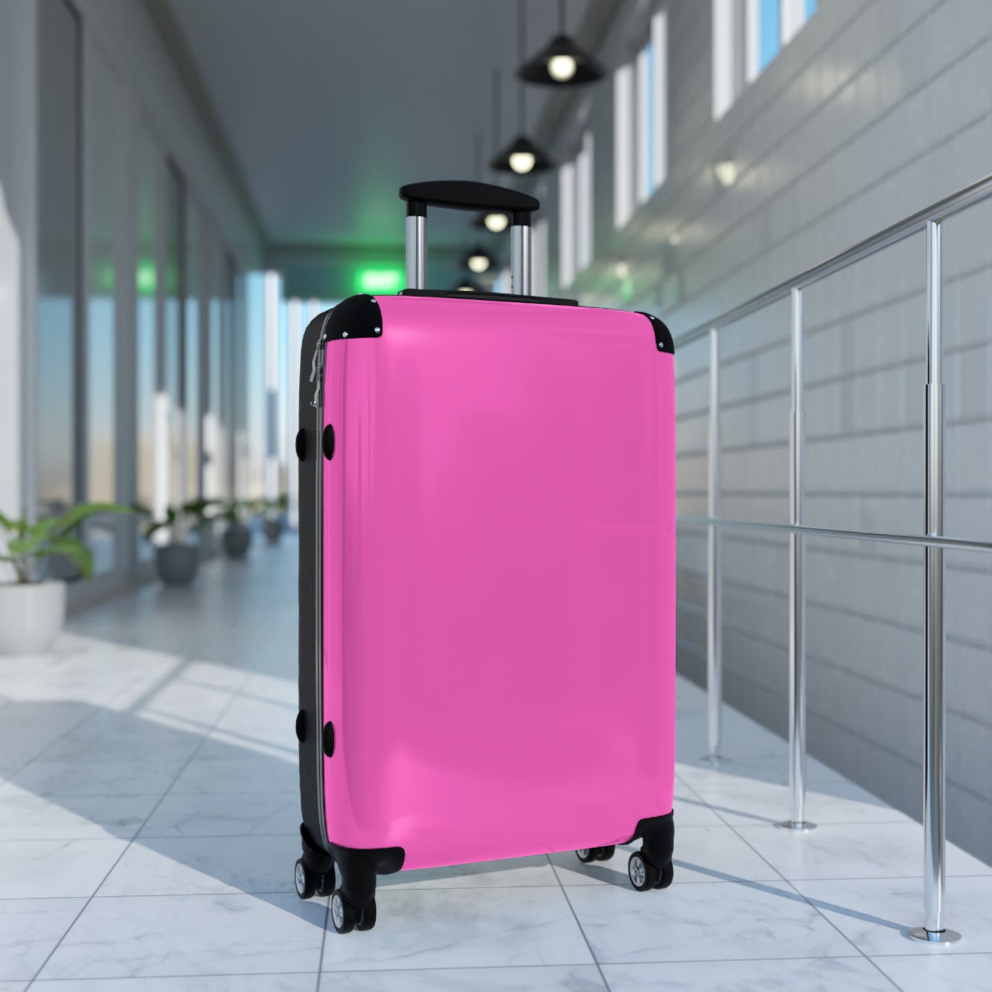 Luggage - 90's Inspired Mix & Match Suitcase - Hot Pink