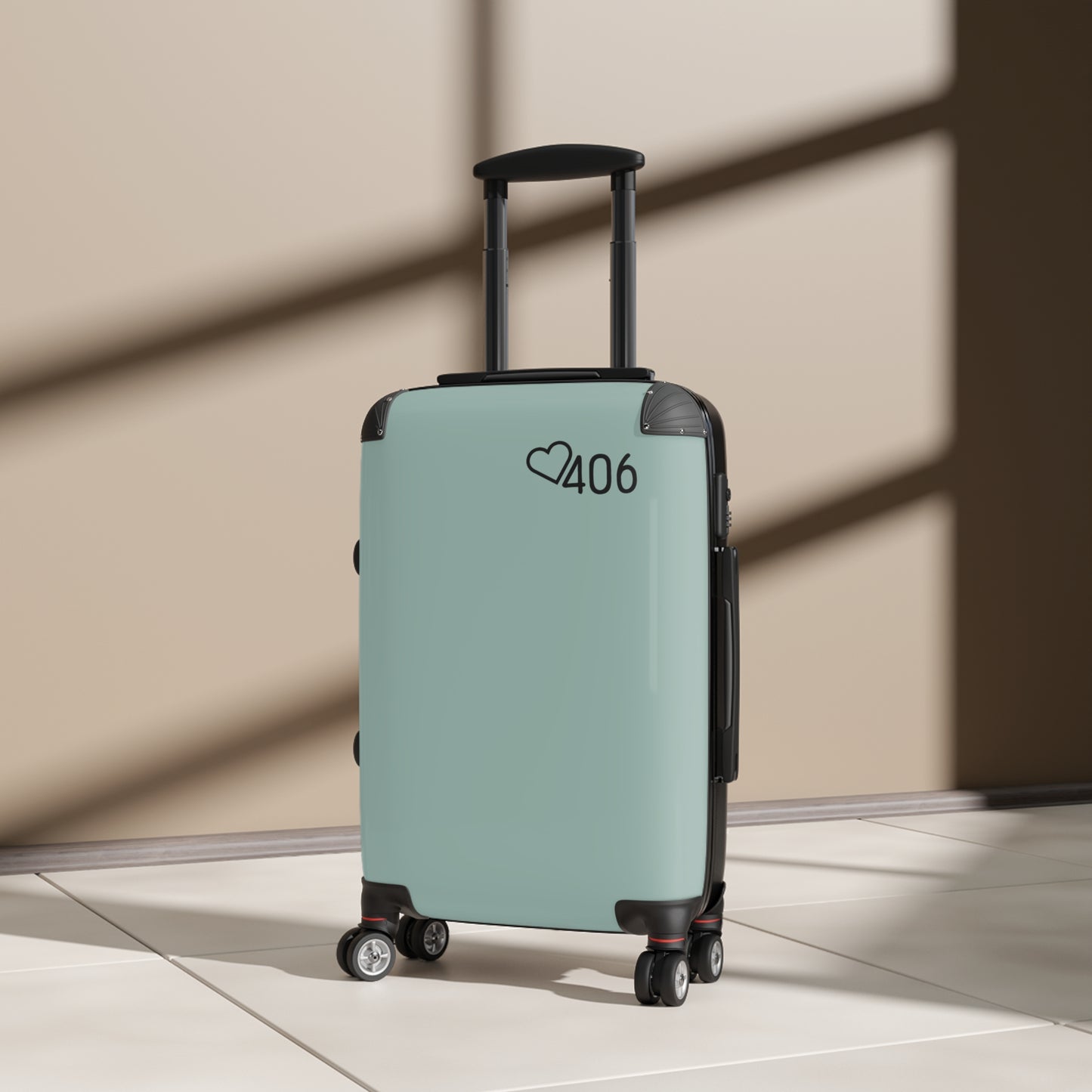 ITS406 Design Bear Mountain Green Suitcase