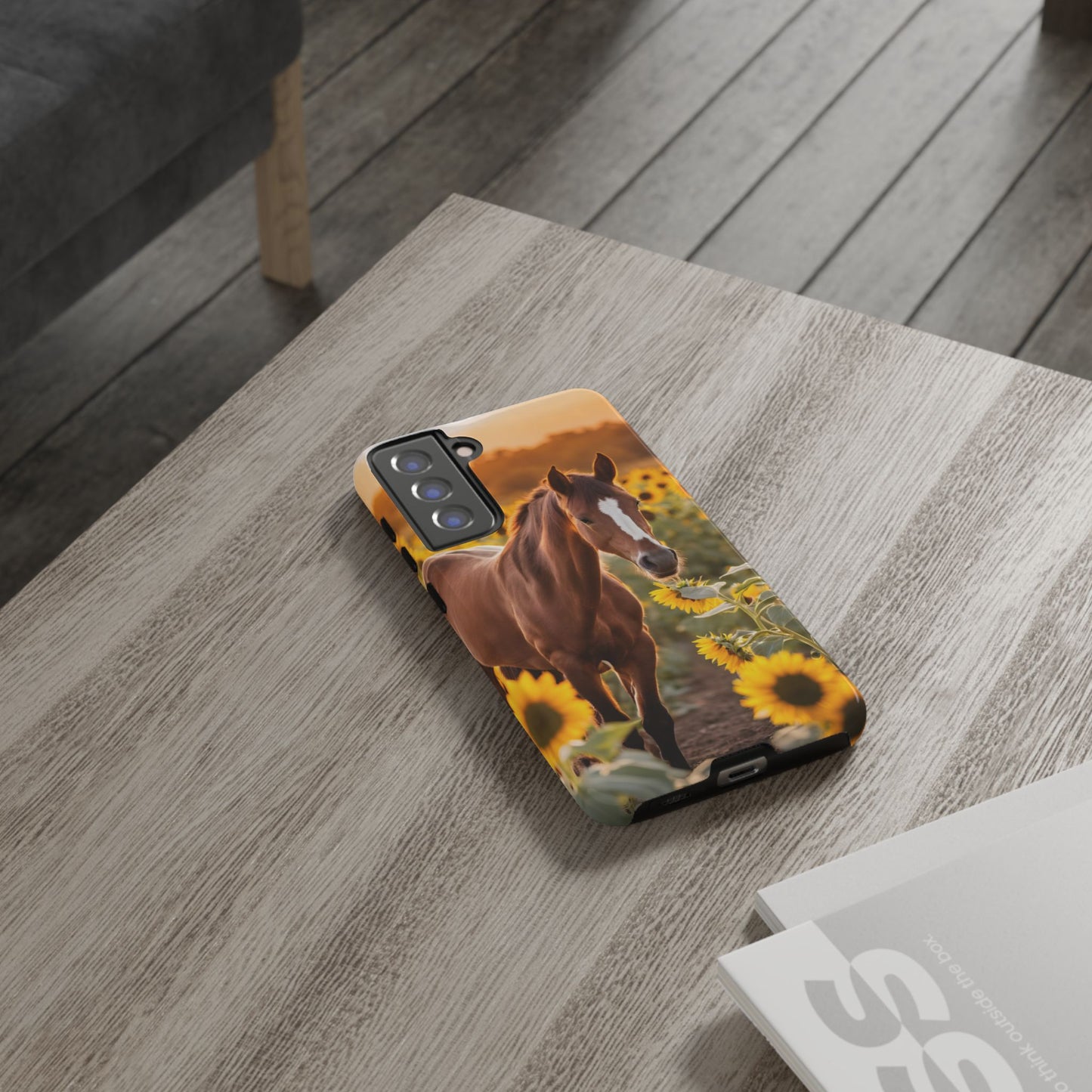 Phone Case - Tough Case - Sunflower Horse