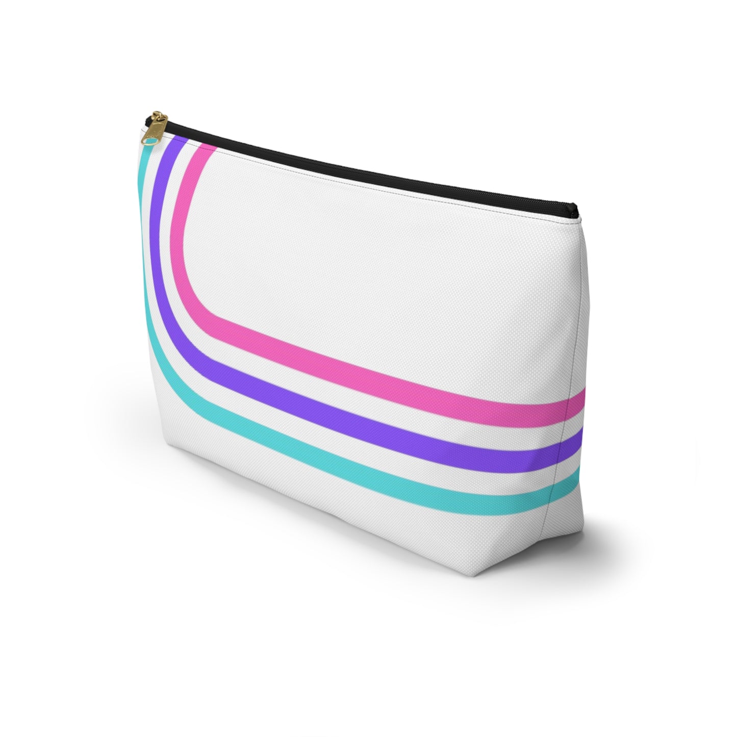 90's Inspired Mix & Match Accessory Pouch w T-bottom - Lines