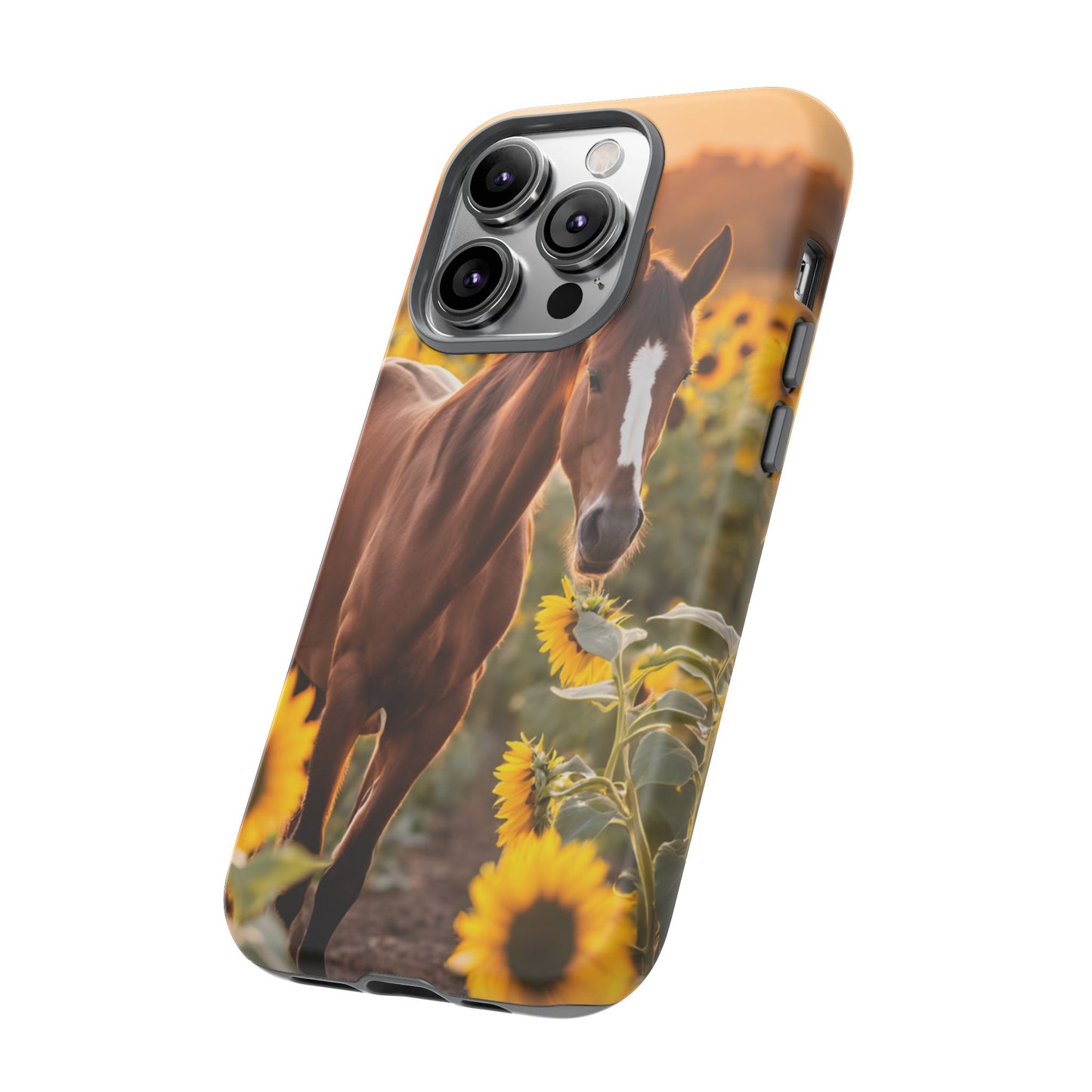 Phone Case - Tough Case - Sunflower Horse