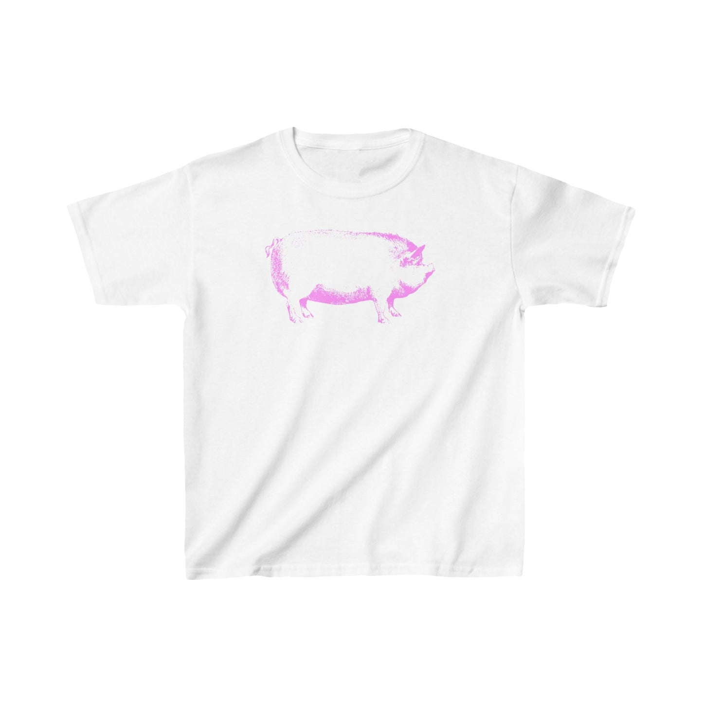 Kids Heavy Cotton™ Tee - Hot Pink Hog