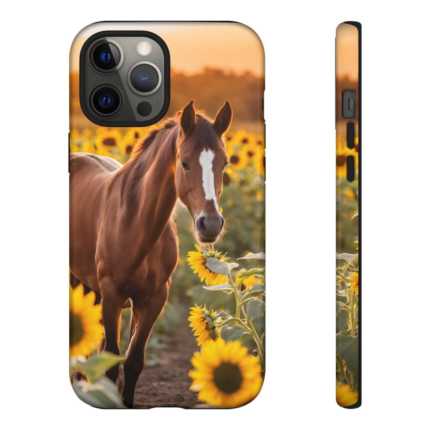 Phone Case - Tough Case - Sunflower Horse