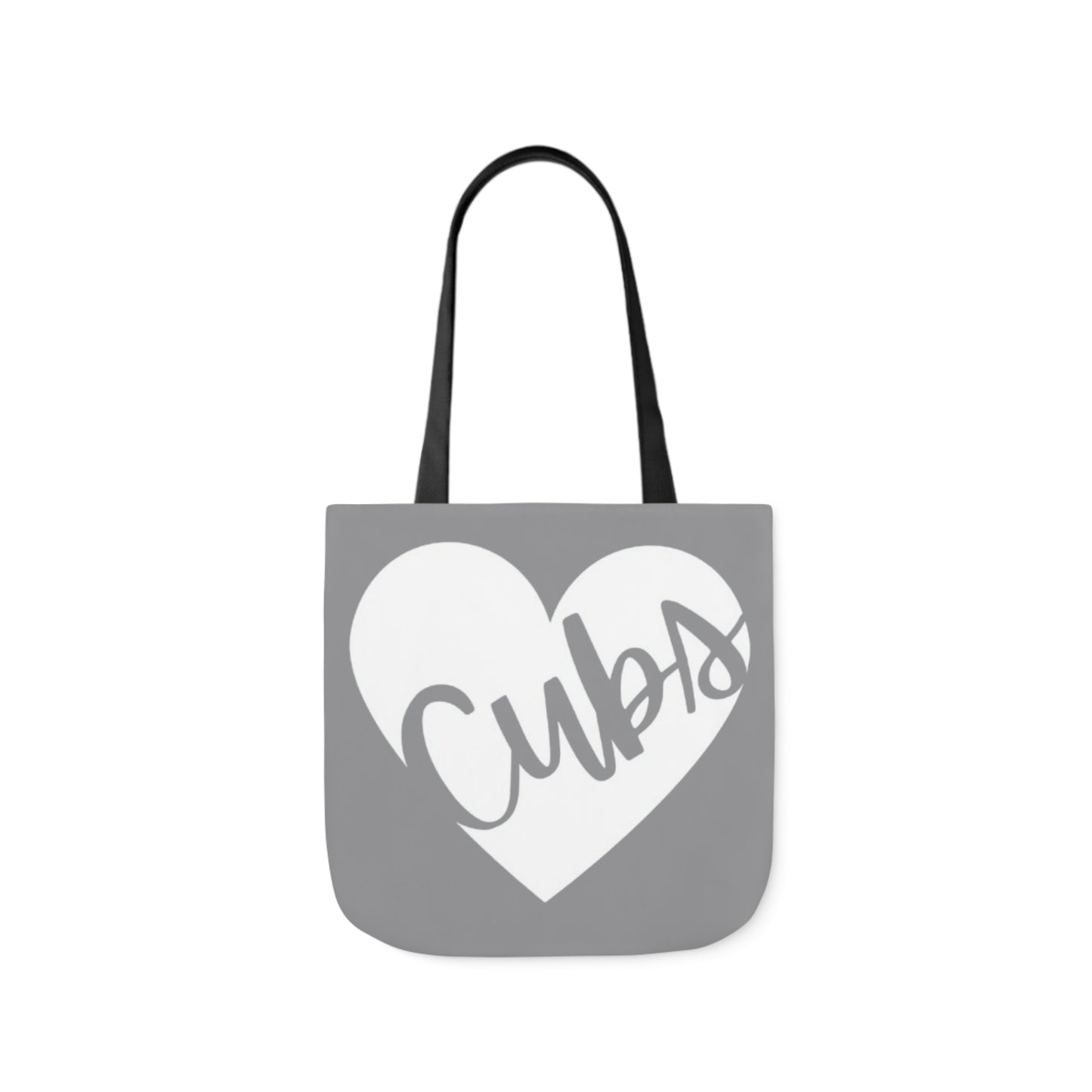 Generic Team Grey Canvas Tote Bag, 5-Color Straps - Cubs