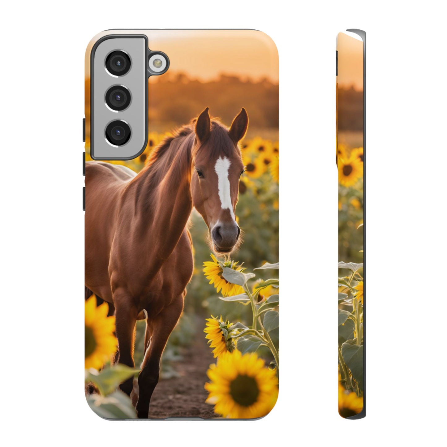 Phone Case - Tough Case - Sunflower Horse