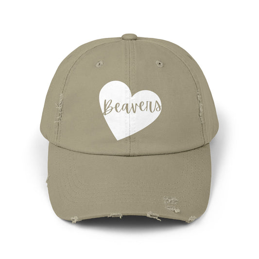 Generic Team Unisex Distressed Cap - Beavers Heart