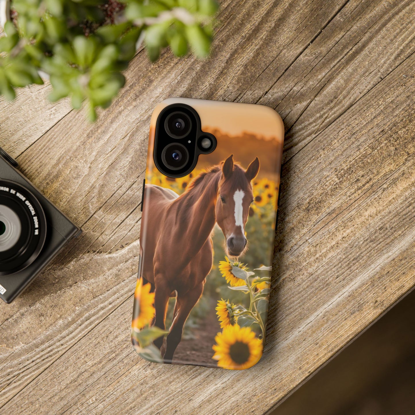 Phone Case - Tough Case - Sunflower Horse