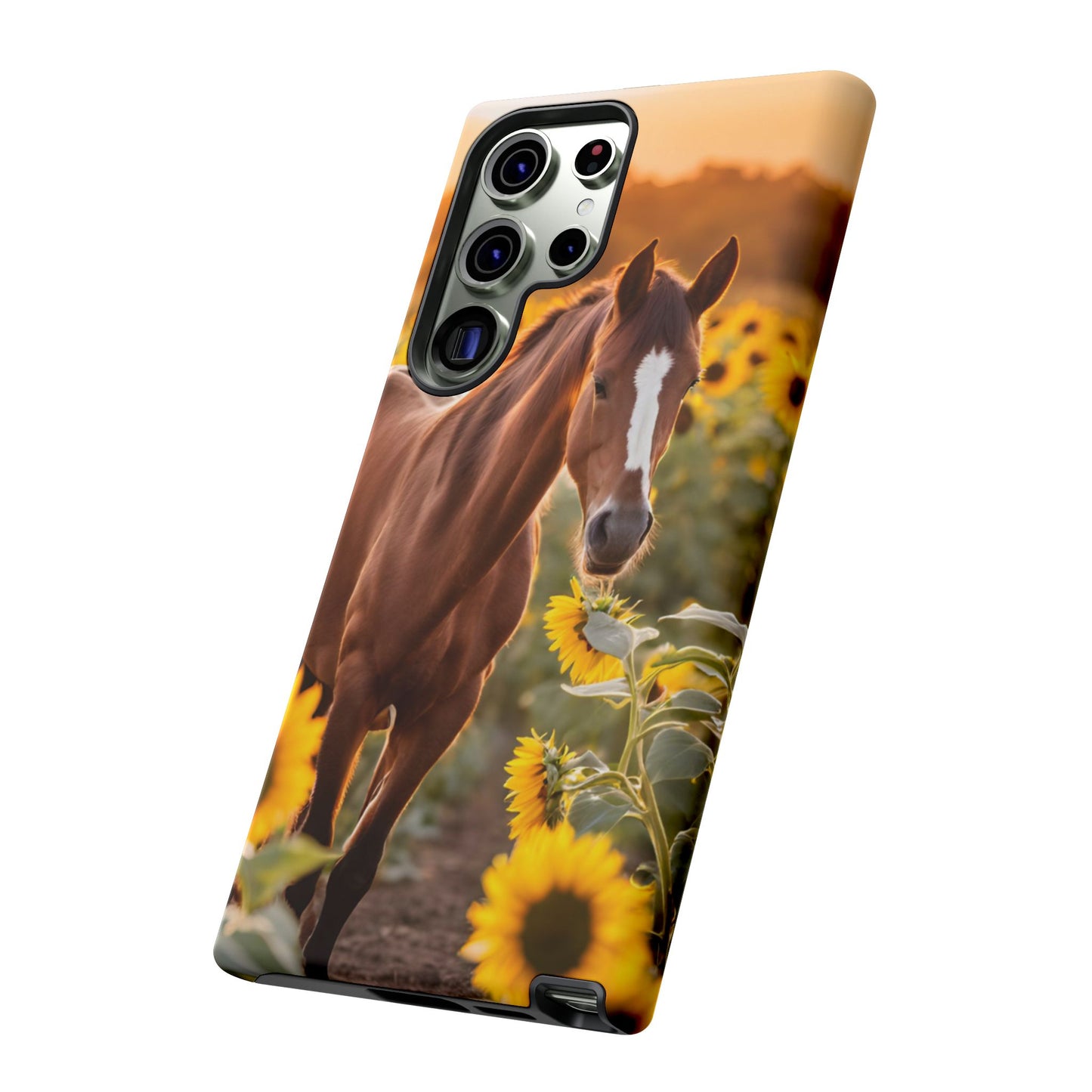 Phone Case - Tough Case - Sunflower Horse