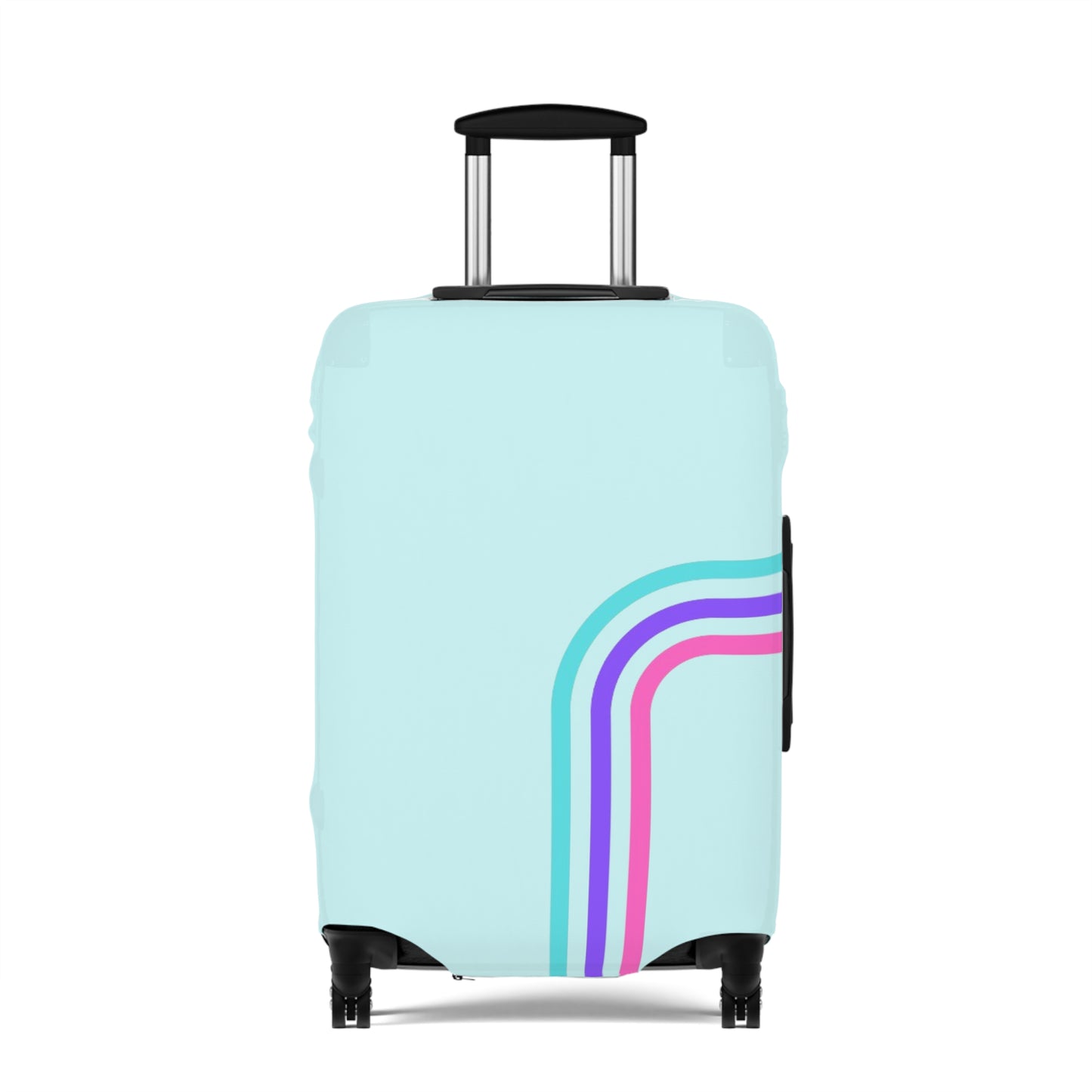 90's Inspired Luggage Cover - Mint Multicolor