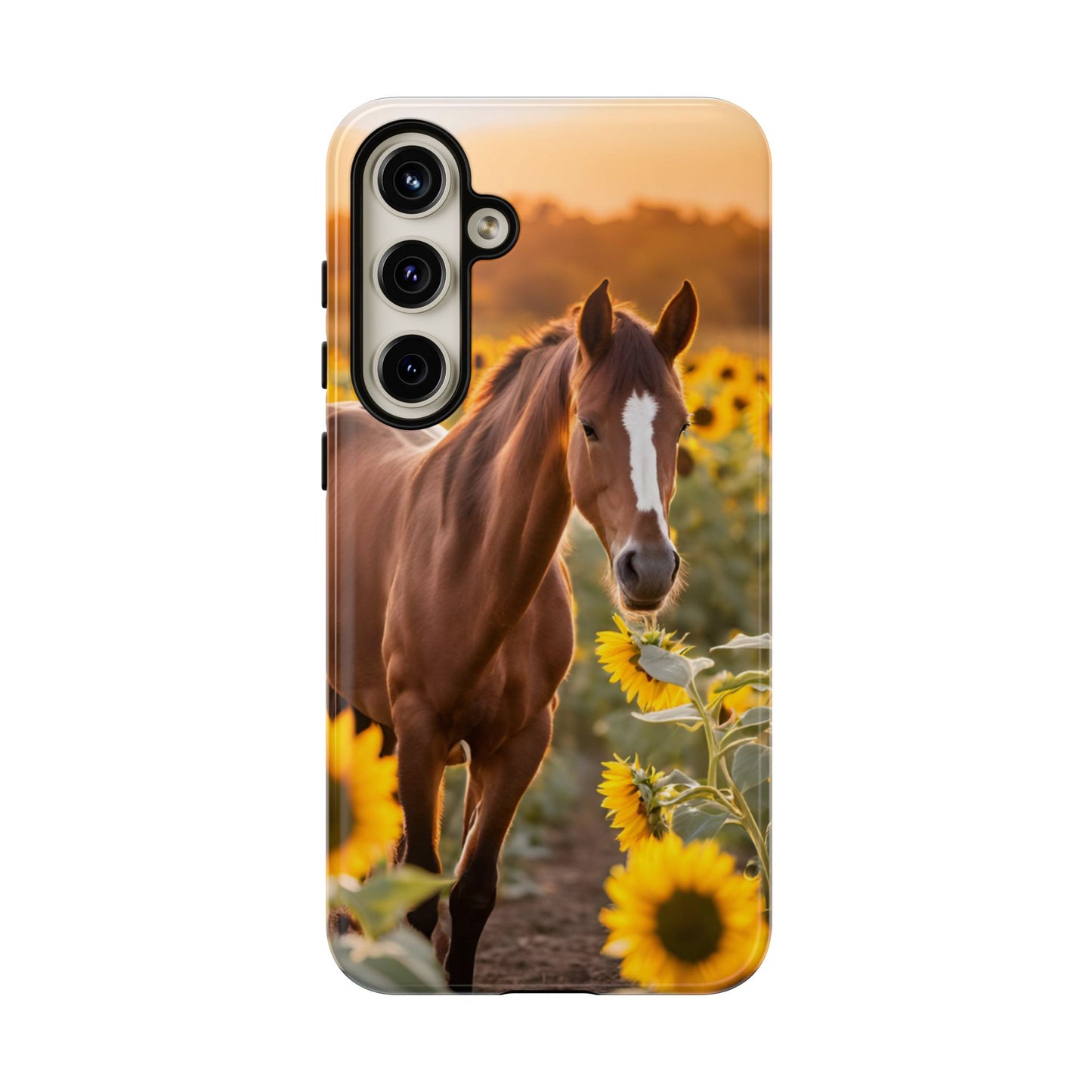 Phone Case - Tough Case - Sunflower Horse