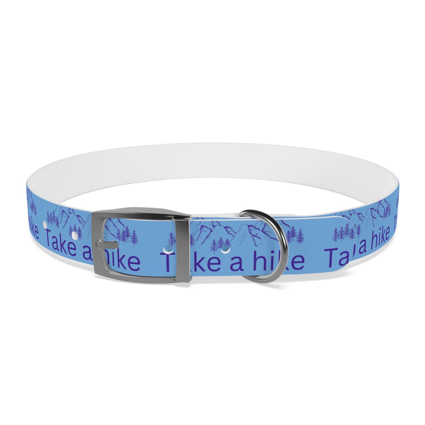 Take a Hike Dog Collar - Teal and Purple