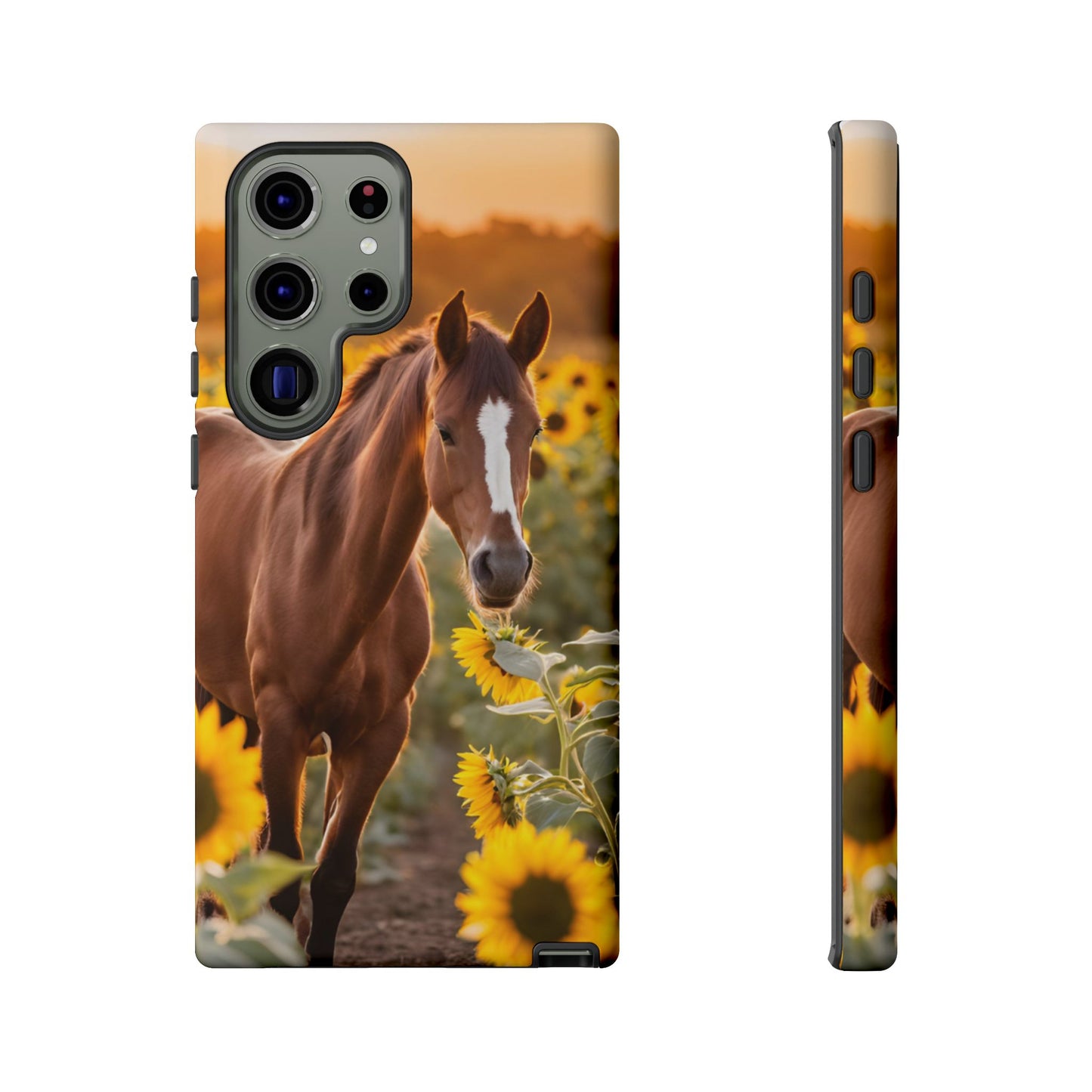 Phone Case - Tough Case - Sunflower Horse