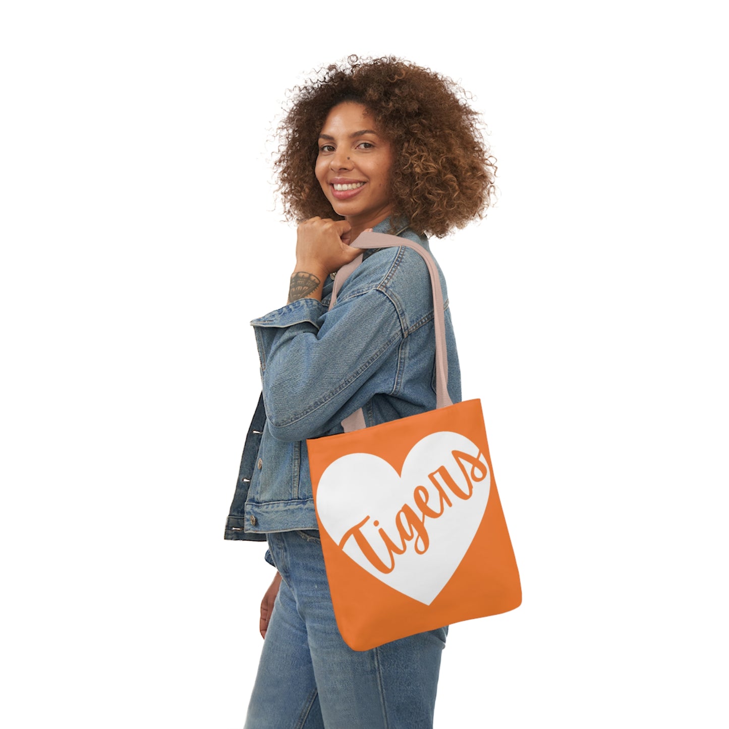 Generic Team Royal Orange Canvas Tote Bag, 5-Color Straps - Tigers