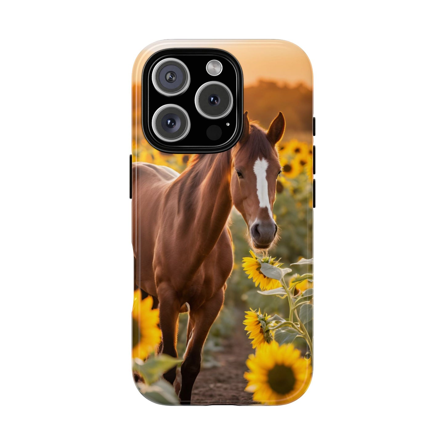 Phone Case - Tough Case - Sunflower Horse