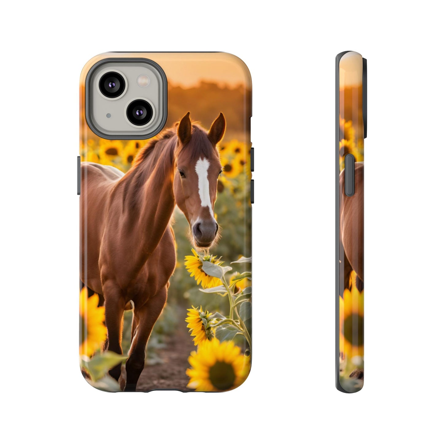 Phone Case - Tough Case - Sunflower Horse