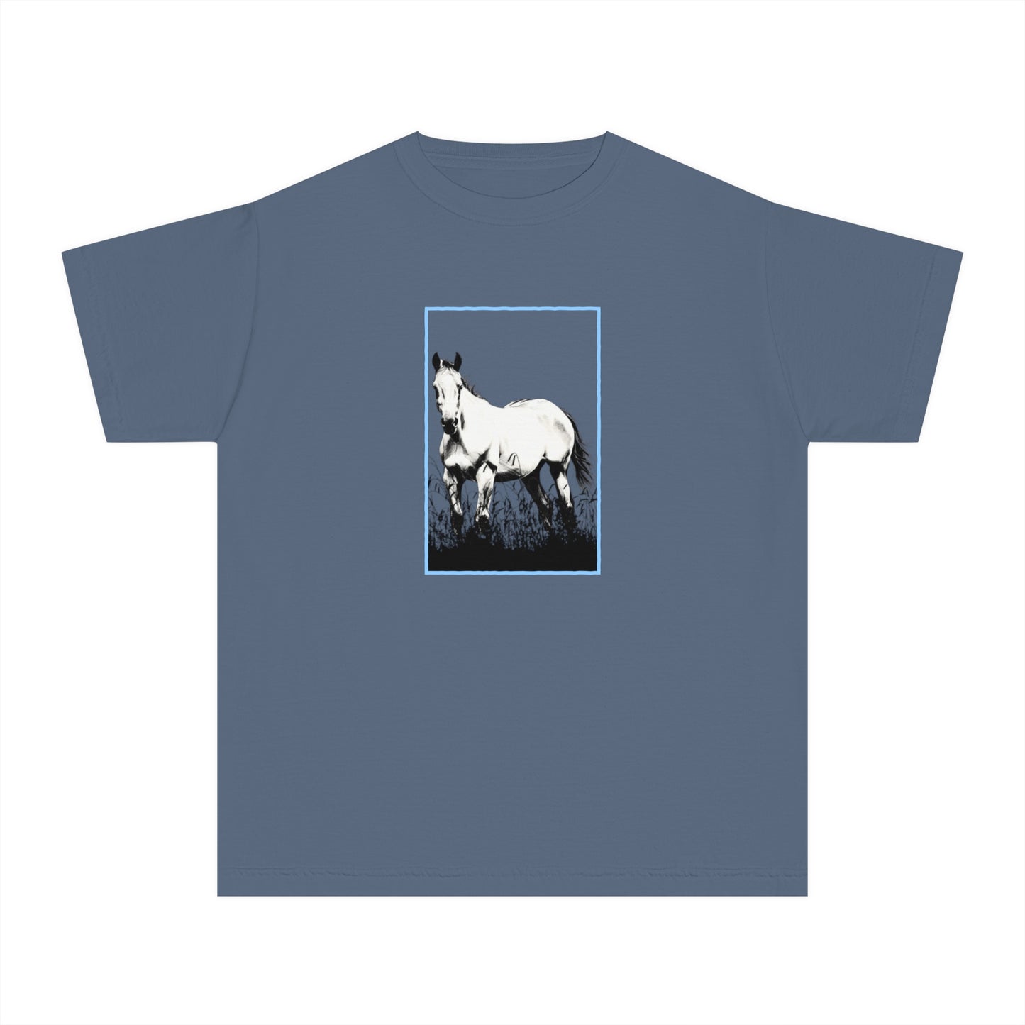 Youth Midweight Tee - Framed Horse Sketch