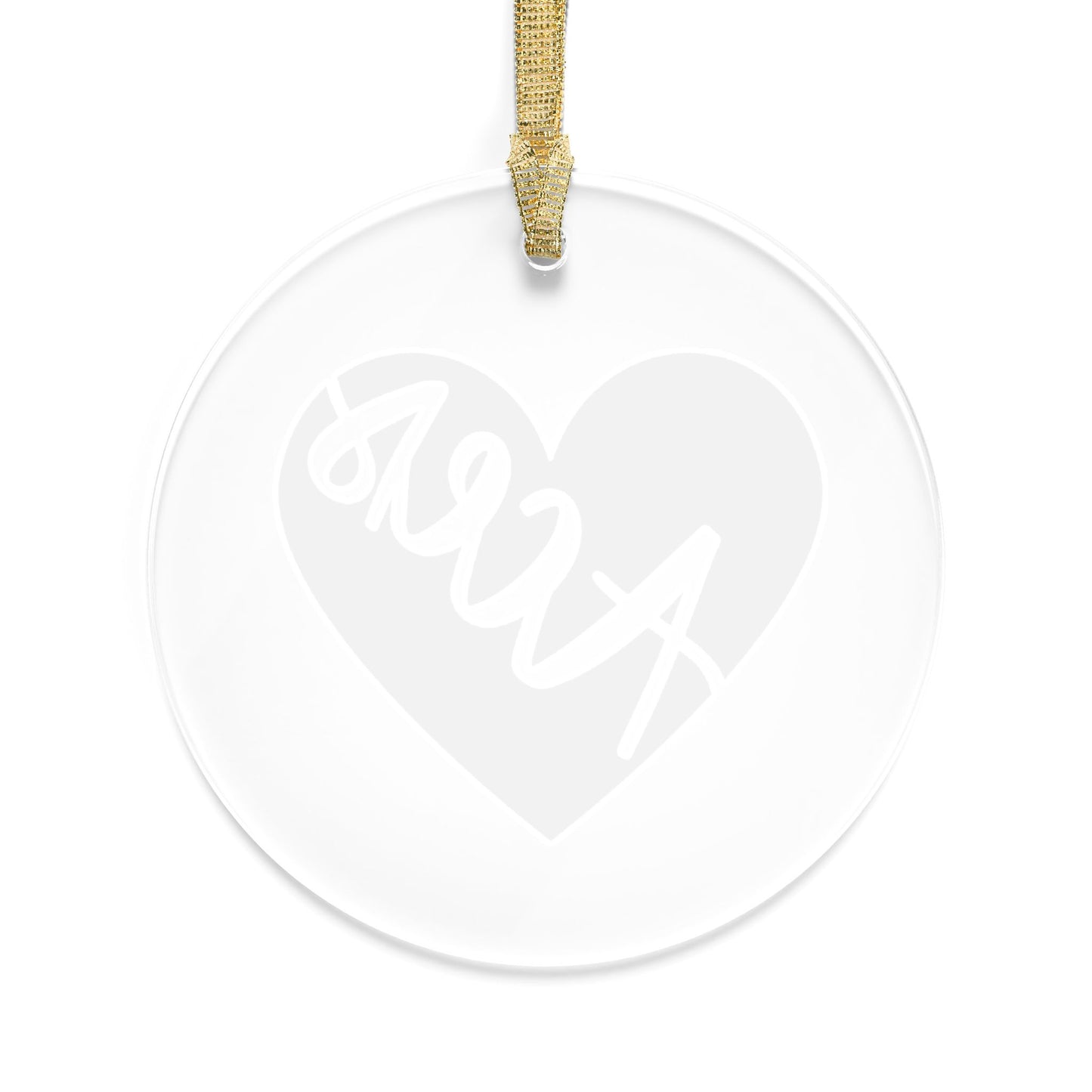 Sports Team Acrylic Heart Ornament - Aces