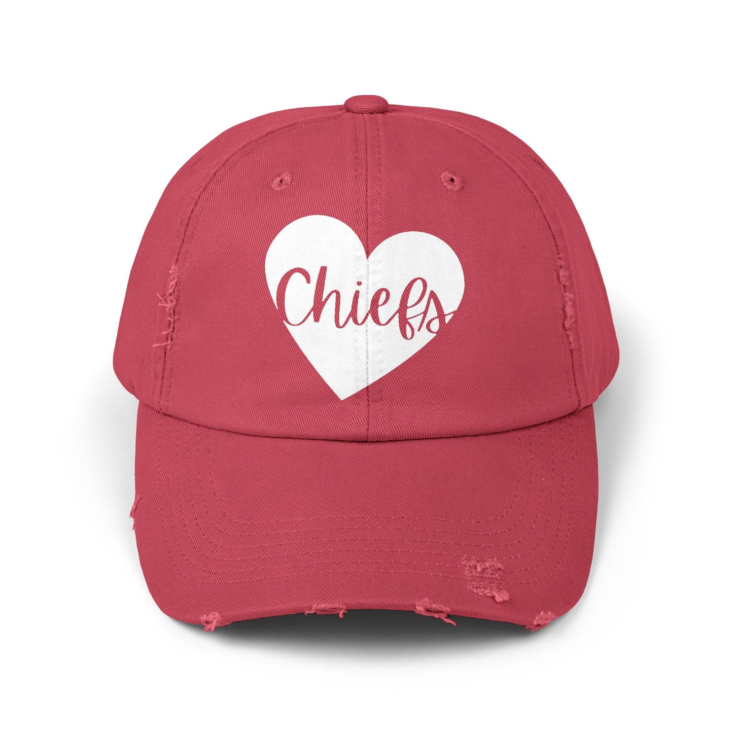 Generic Team Distressed Cap - Chiefs Heart