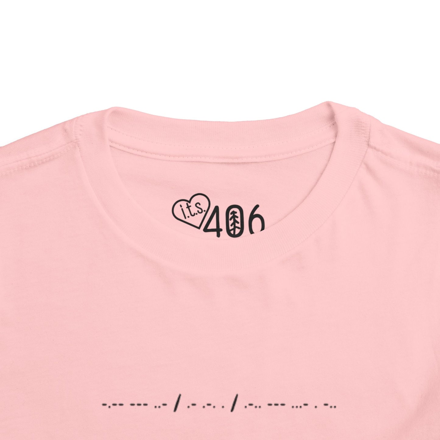 Toddler Tee - "You Are Loved" Morse Code - Short Sleeve