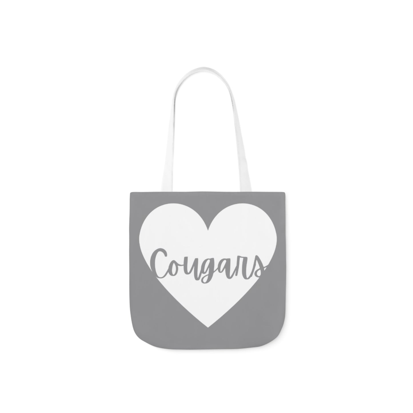 Generic Team Gray Canvas Tote Bag, 5-Color Straps - Cougars