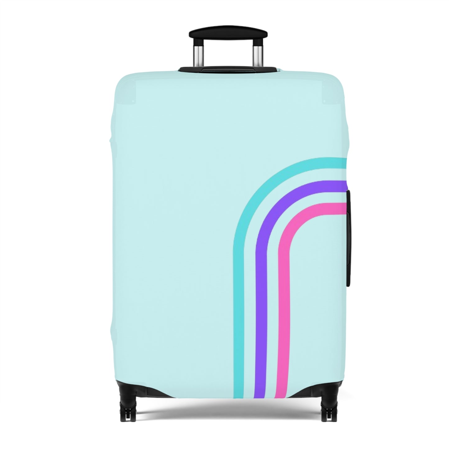 90's Inspired Luggage Cover - Mint Multicolor