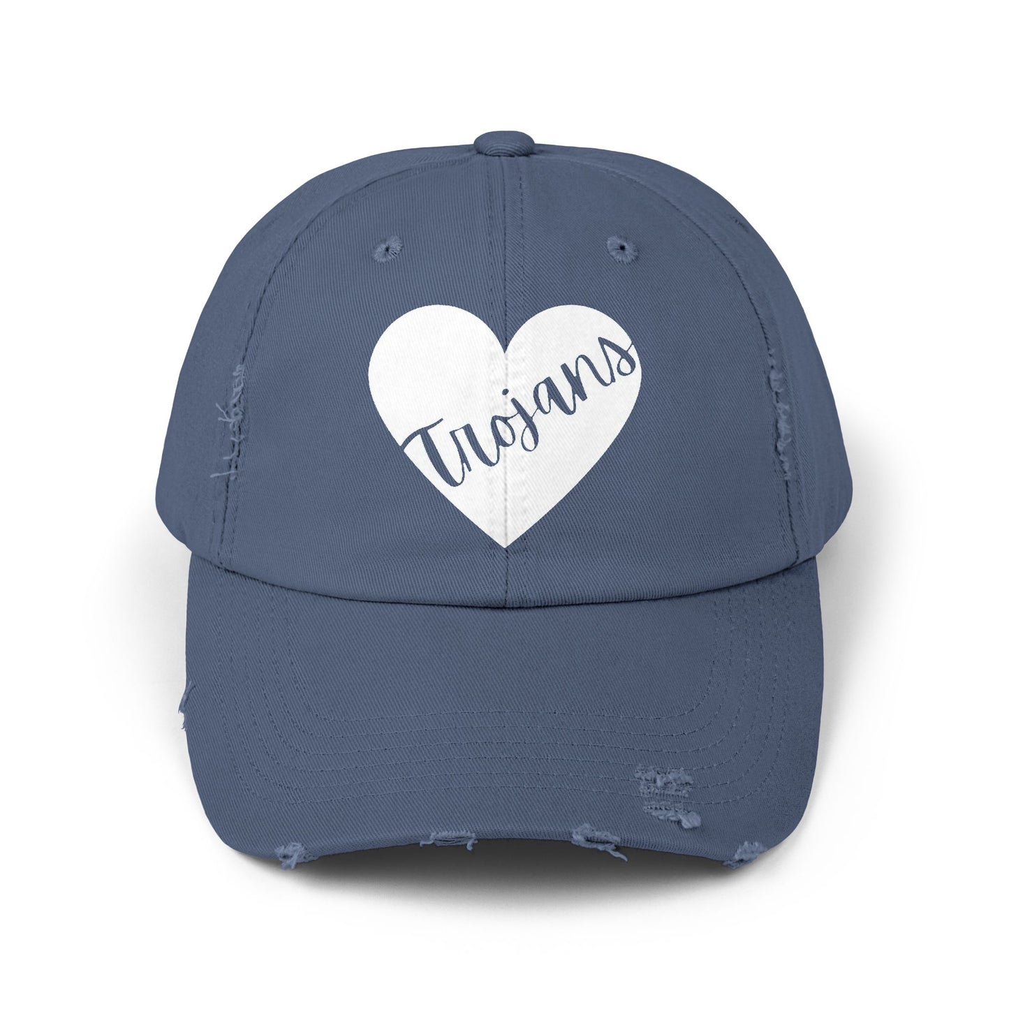 Generic Team Unisex Distressed Cap - Trojans