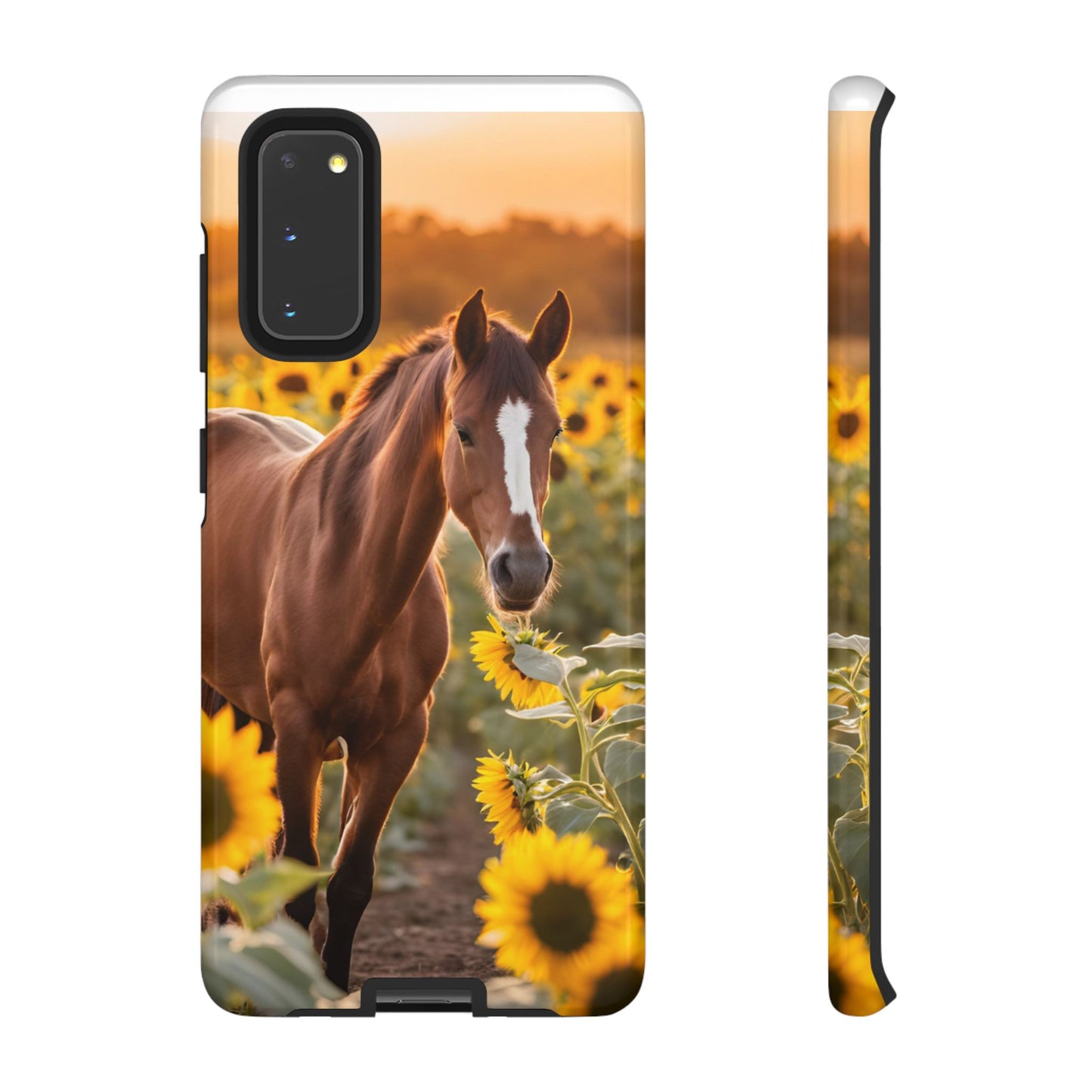 Phone Case - Tough Case - Sunflower Horse