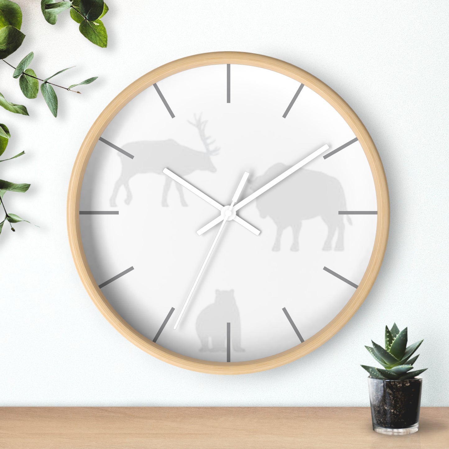 Wall Clock - Mountain Animals