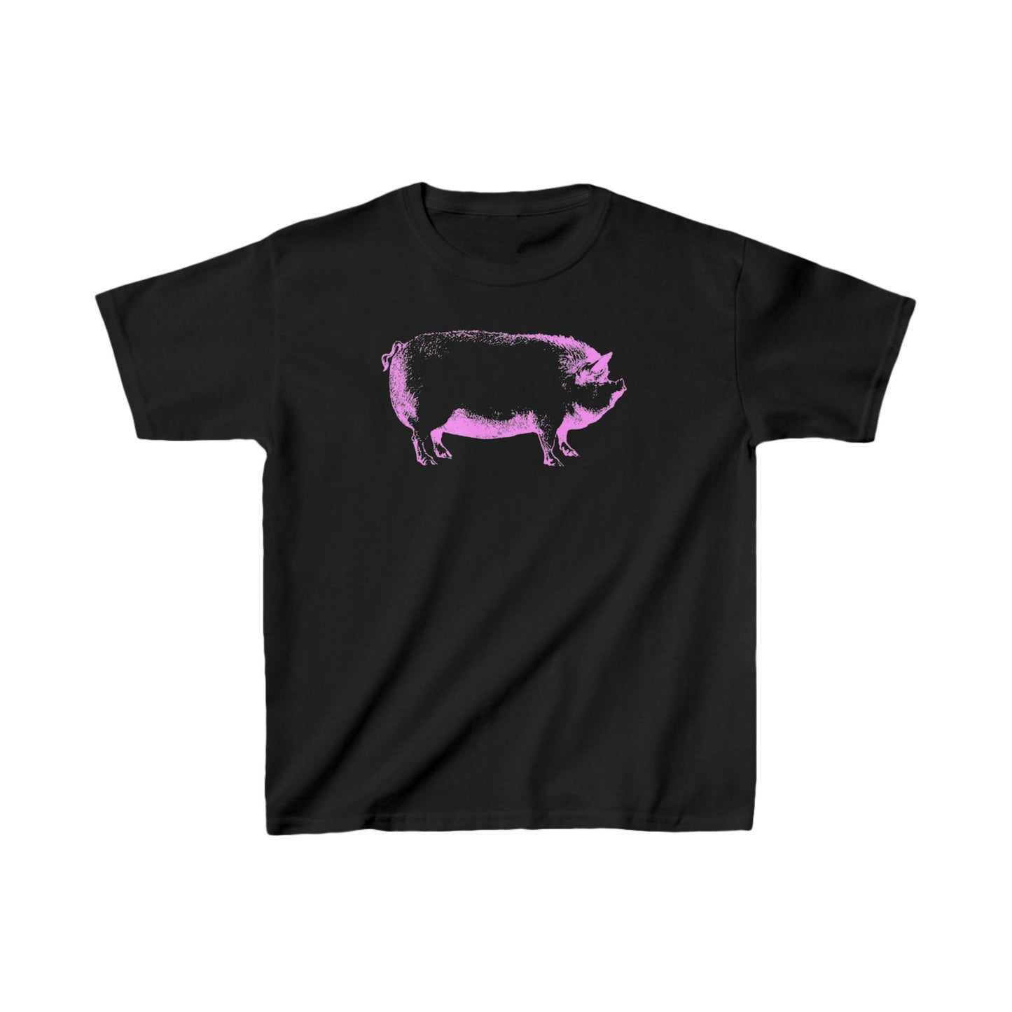 Kids Heavy Cotton™ Tee - Hot Pink Hog