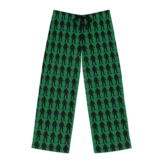 Men's Pajama Pants (AOP) - Bigfoot Silhouette