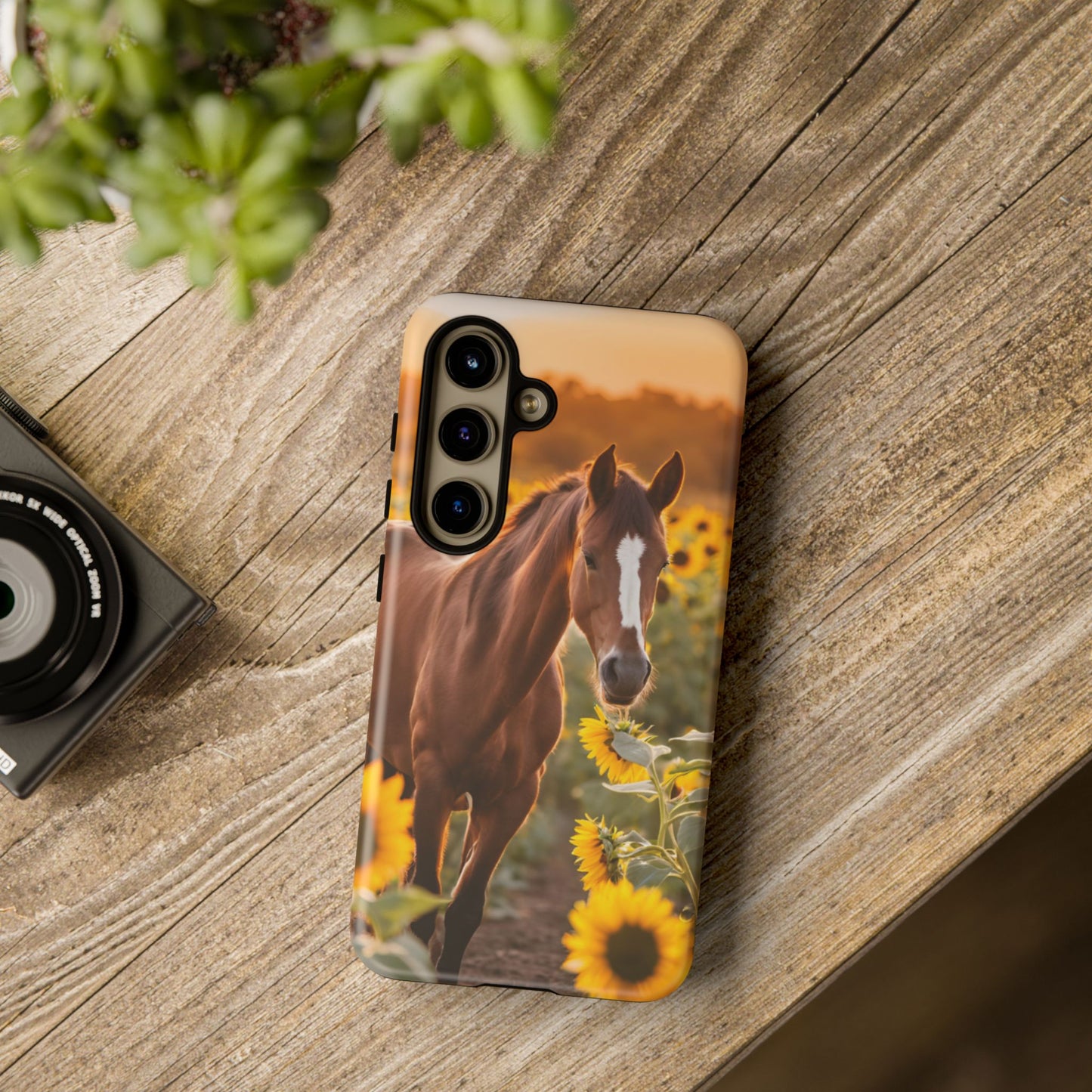 Phone Case - Tough Case - Sunflower Horse