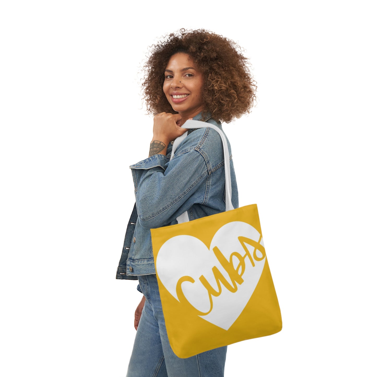 Generic Team Yellow Canvas Tote Bag, 5-Color Straps - Cubs