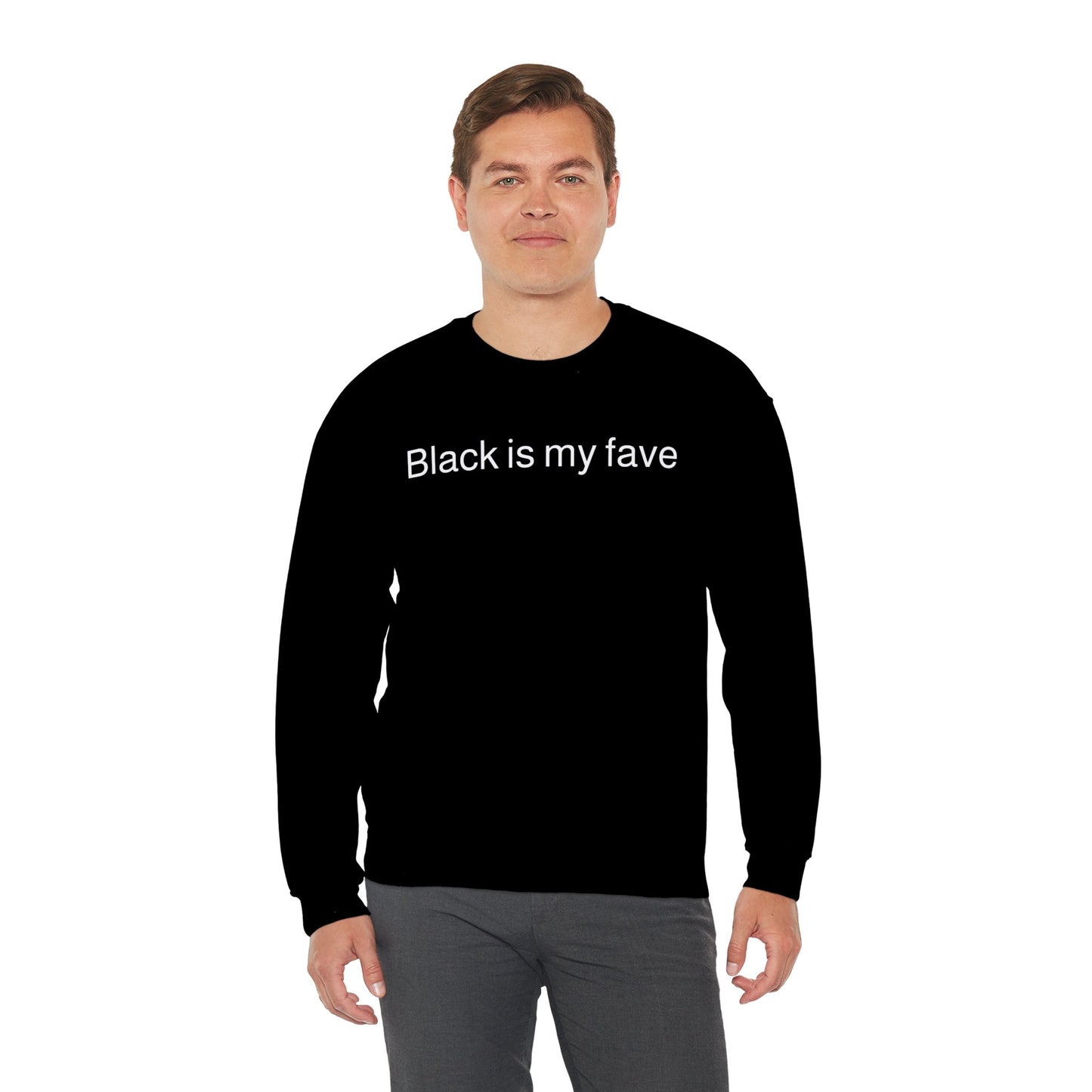 Goth Black is my Fave Unisex Heavy Blend™ Crewneck Sweatshirt