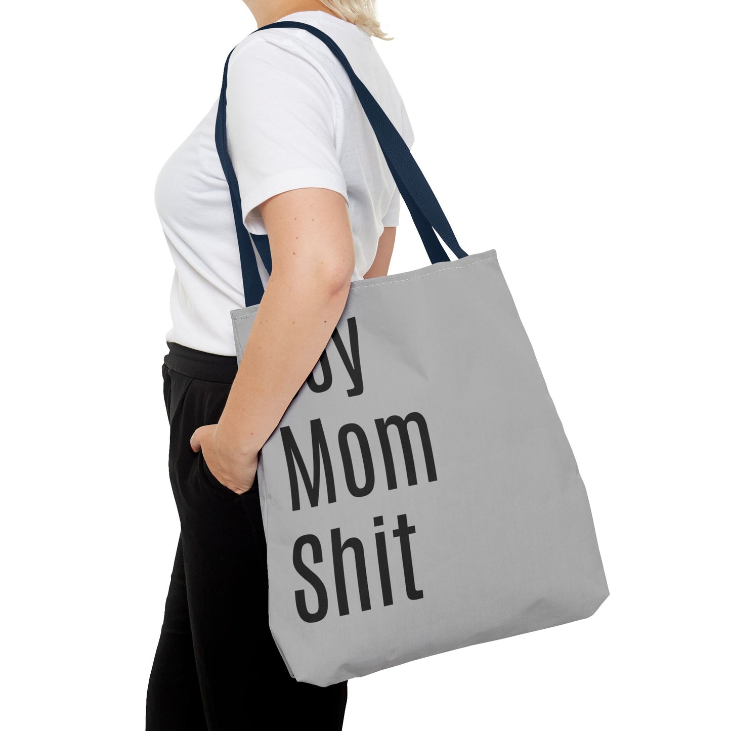 Boy Mom Shit Versatile Tote Bag (AOP) - Lt Gray